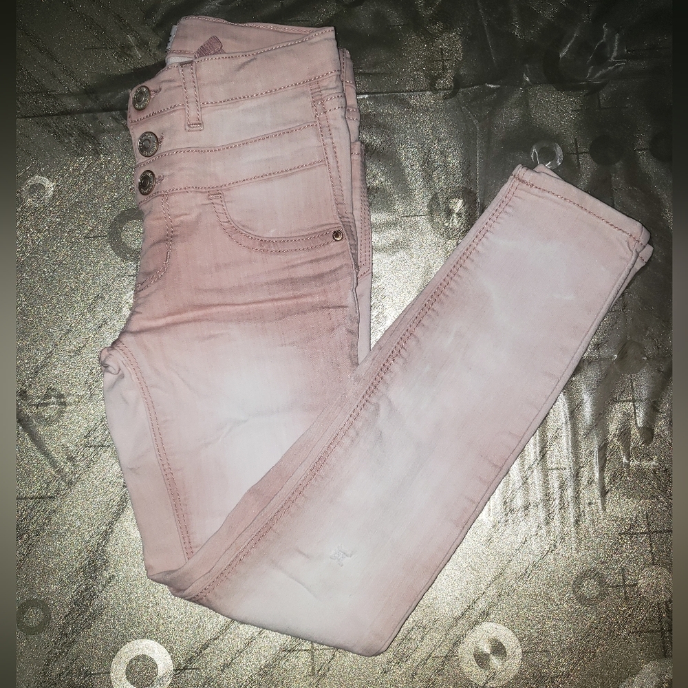 Jordache - Girl's Faded Pink Skinny Stretch Jeans (sz. 7)
